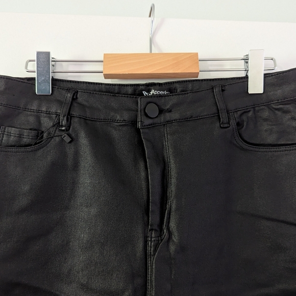 SHEIN Apperloth A High Waist PU Vegan Leather Skinny Pants NWT Size L - Picture 6 of 10